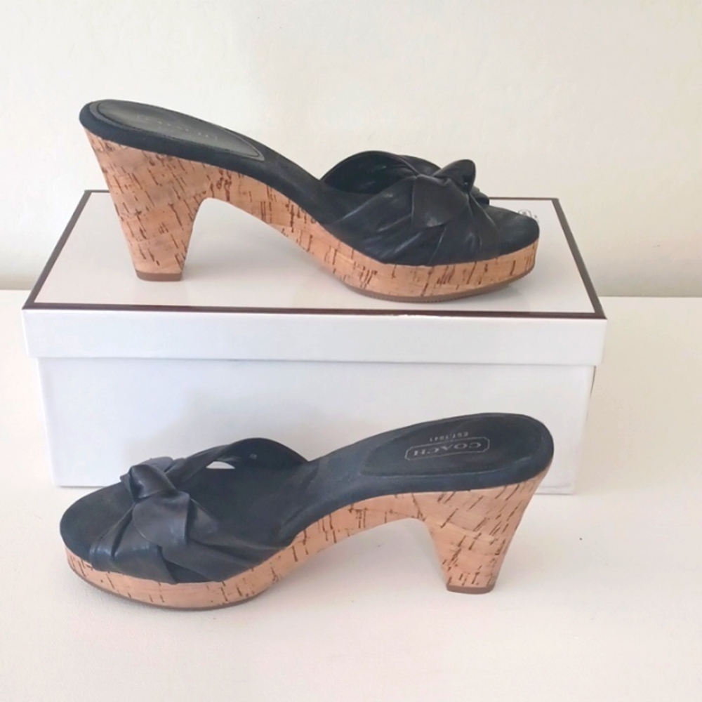 Size 6 black Coach shoes - Picture 3 of 6